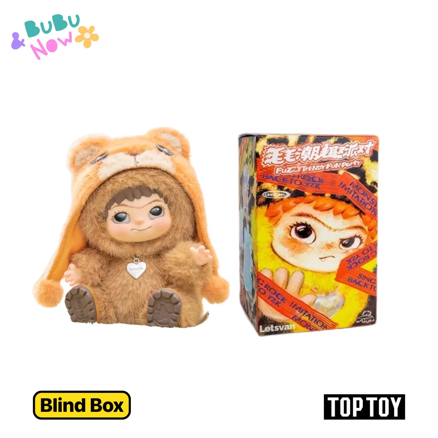 WAKUKU Fuzzy Trendy Fun Party Series Plush Doll Single Blind Box